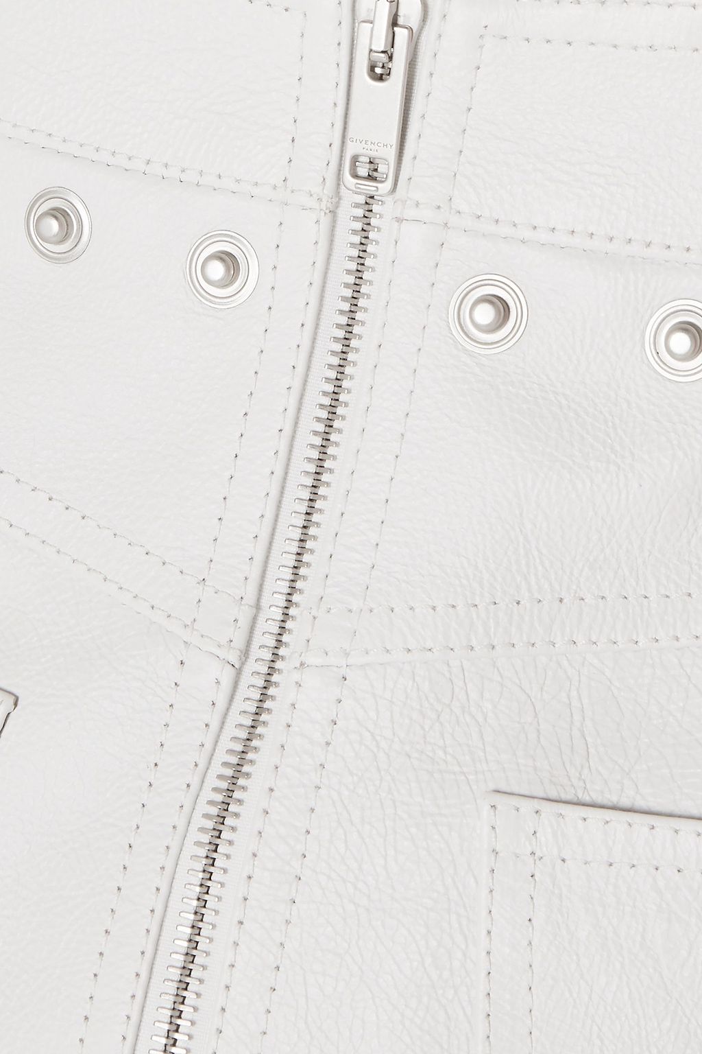 GIVENCHY Embellished leather mini skirt