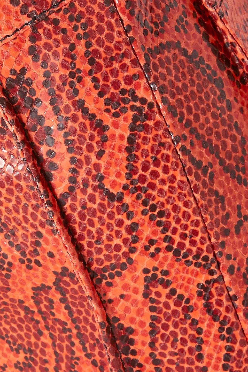 CHLOÉ Snake-effect leather mini skirt