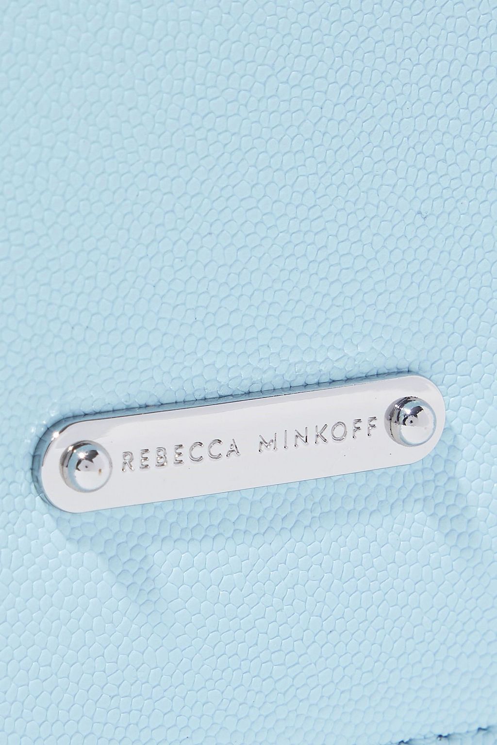 REBECCA MINKOFF Convertible ring-embellished pebbled-leather shoulder bag