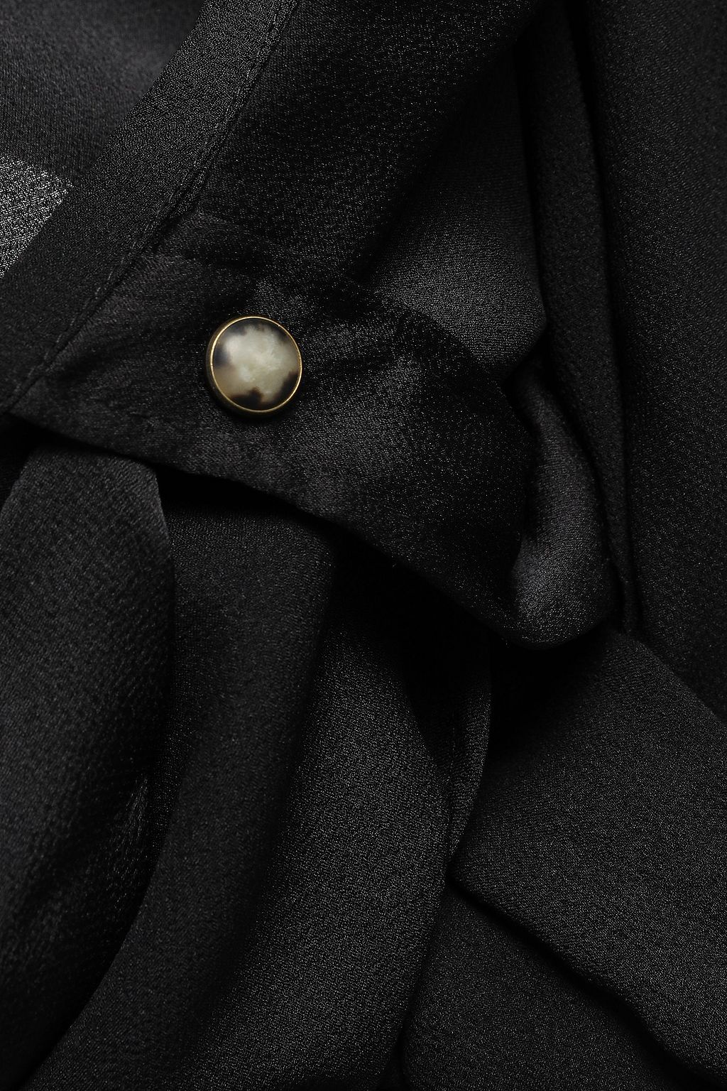 FAITH CONNEXION Tie-front satin-crepe mini skirt