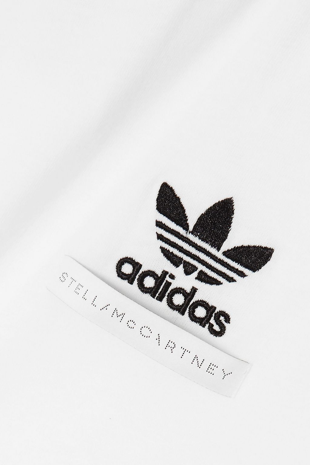ADIDAS BY STELLA MCCARTNEY Lace-paneled cotton-jersey T-shirt