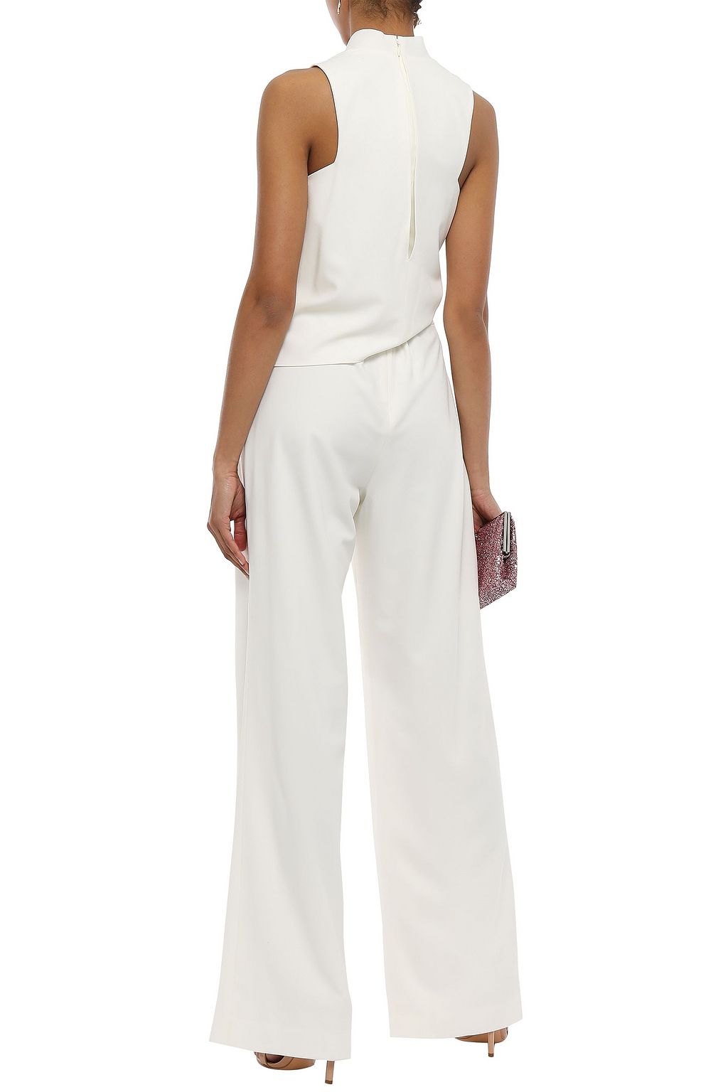 HALSTON HERITAGE Roni drapierter Jumpsuit aus Crêpe