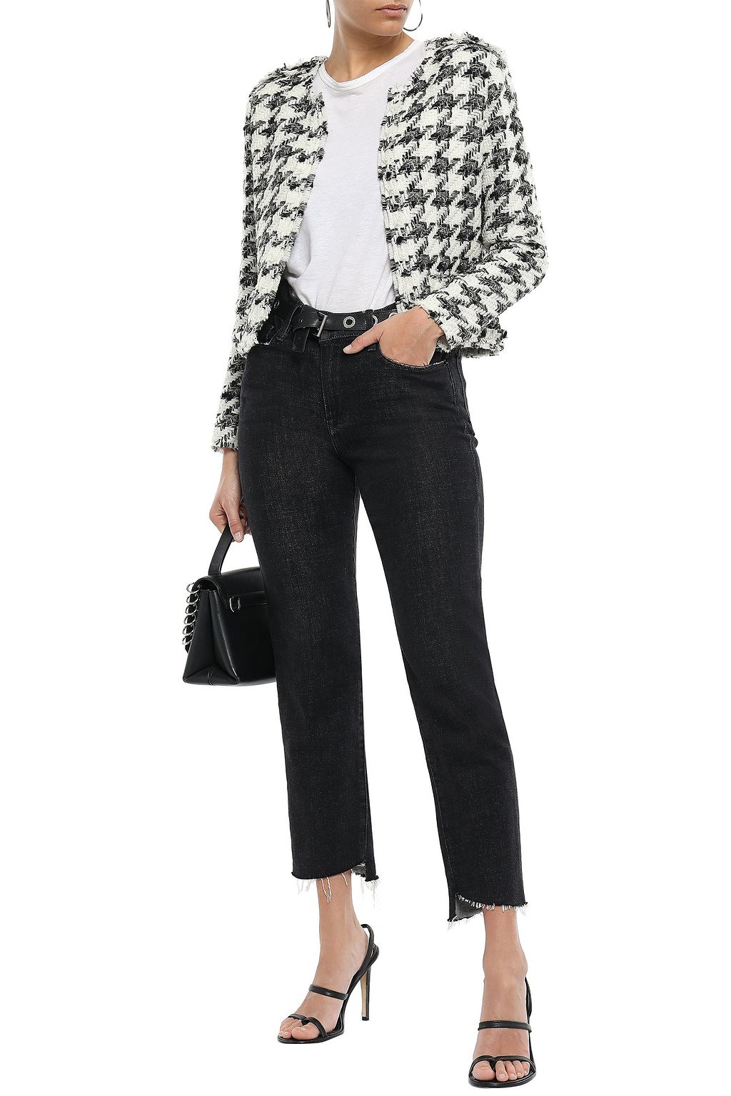 IRO Hope houndstooth tweed jacket THE