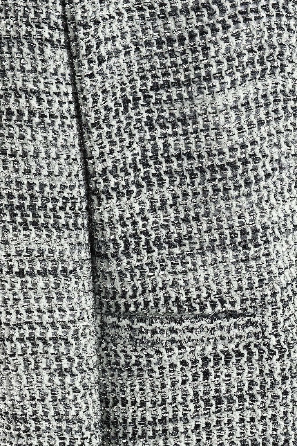 IRO Unplug frayed metallic bouclé-tweed jacket