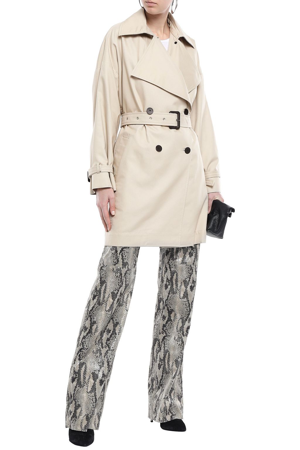 IRO Harper cotton-blend gabardine trench coat