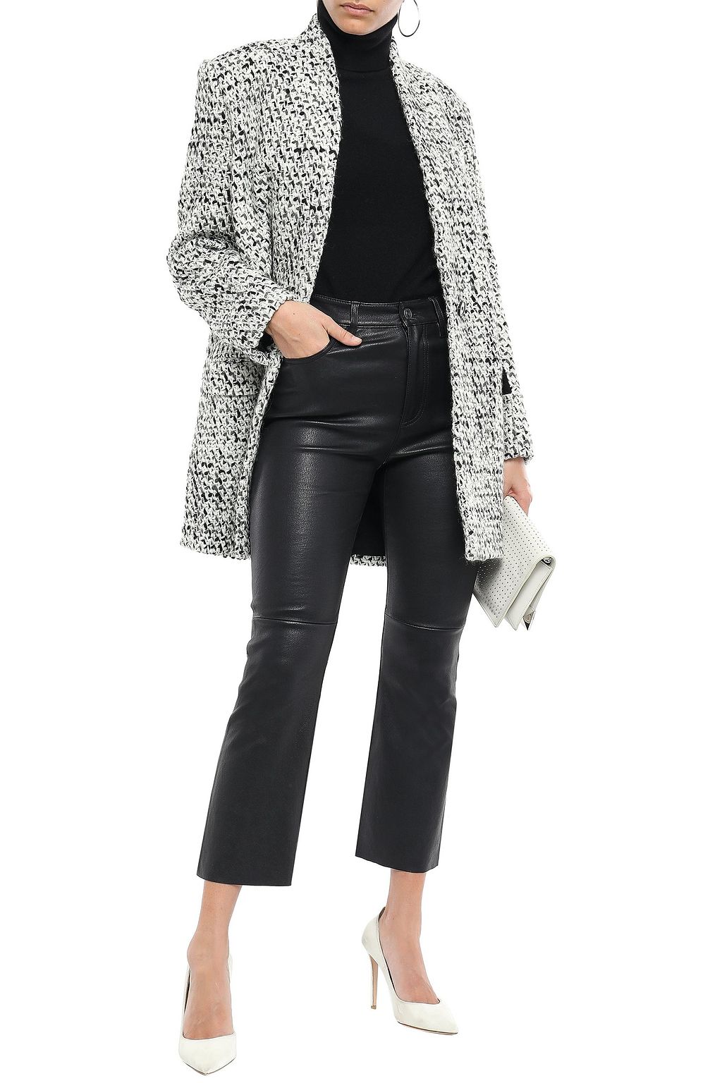 IRO Golden bouclé-tweed coat