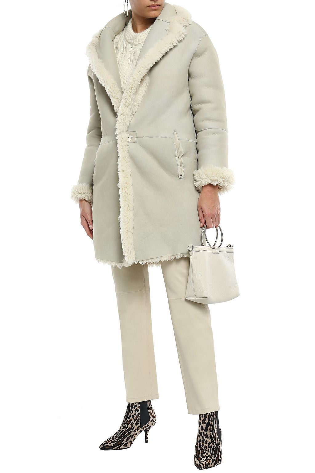 IRO Sunday reversible shearling coat