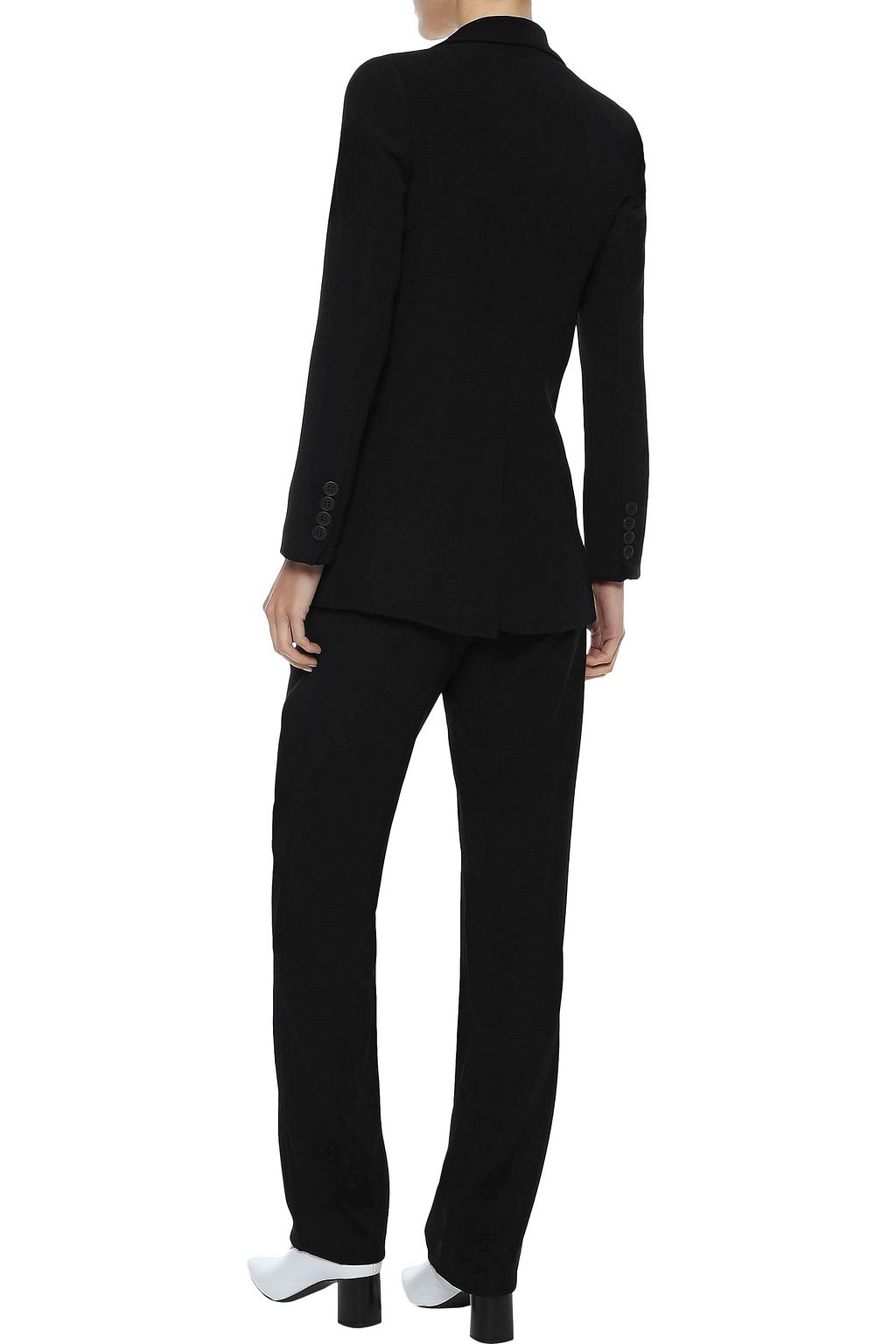 IRIS & INK Oglesby double-breasted crepe blazer