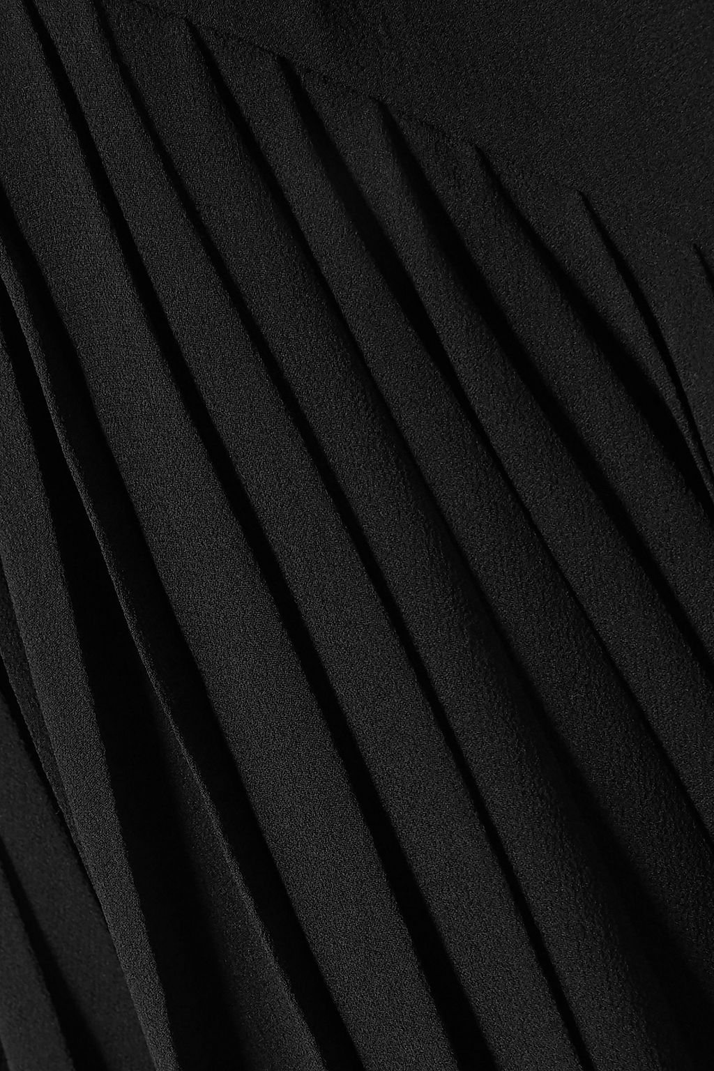 GIVENCHY Belted button-embellished pleated silk-chiffon maxi dress