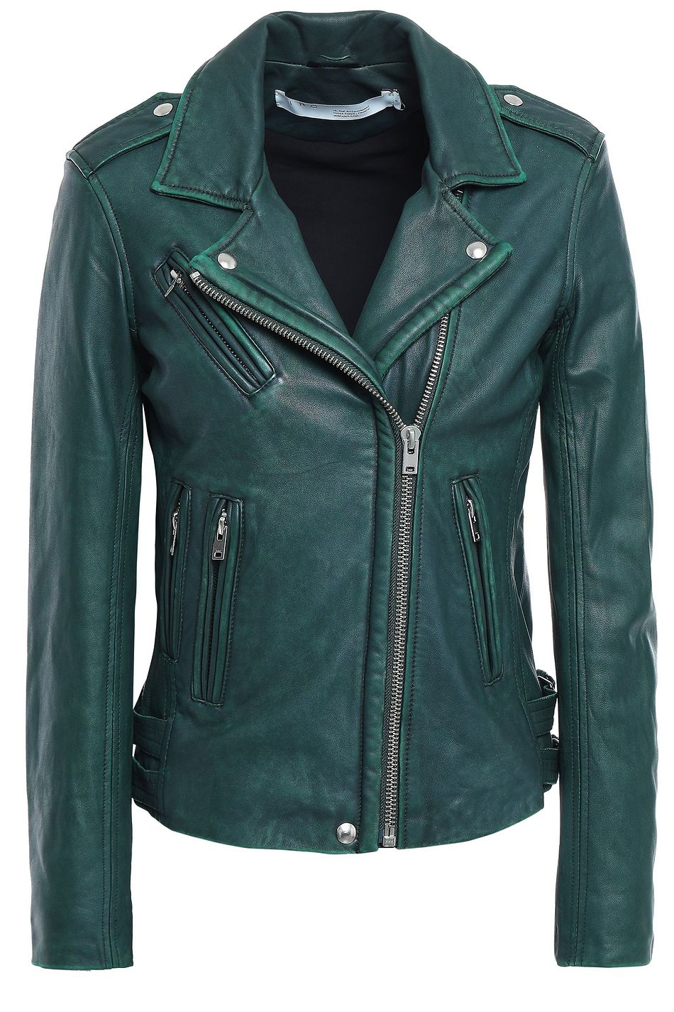 Han Washed Leather Biker Jacket
