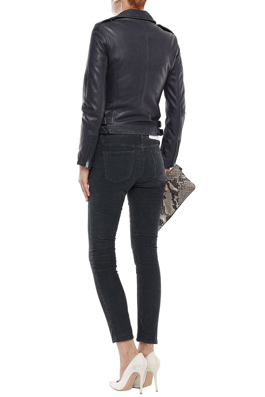 IRO Han washed-leather biker jacket