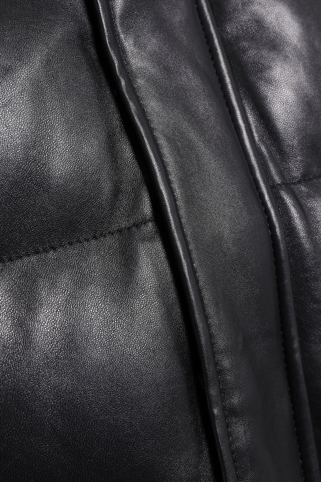IRO Collyn quilted leather hooded coat