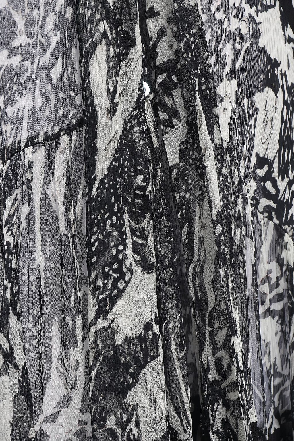 IRO Reney ruffled printed georgette blouse