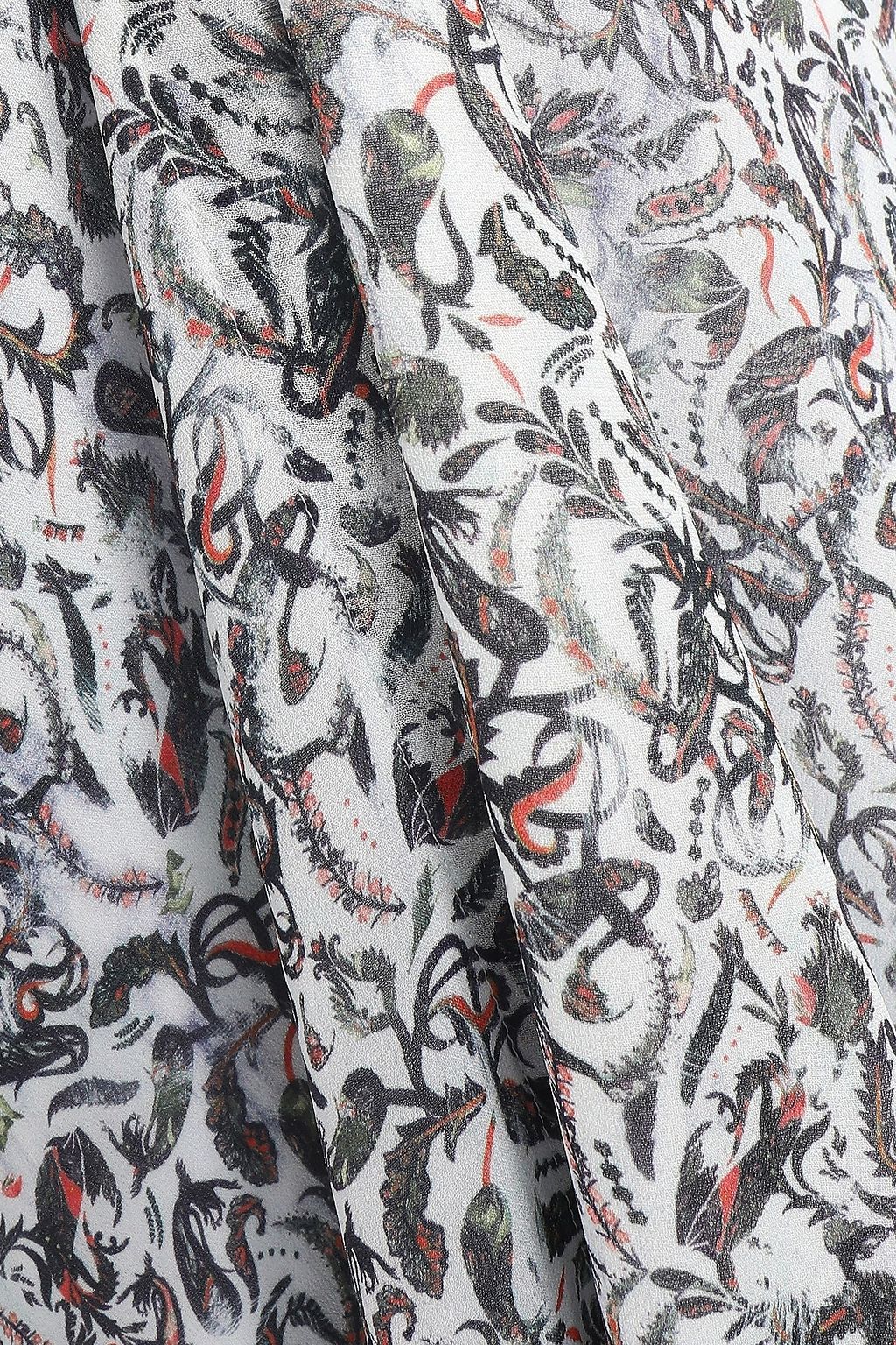 IRO Elea ruffle-trimmed printed gauze midi dress
