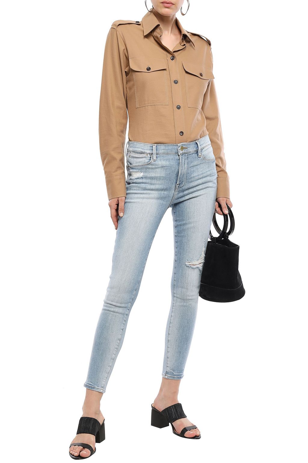 FRAME High-rise skinny jeans