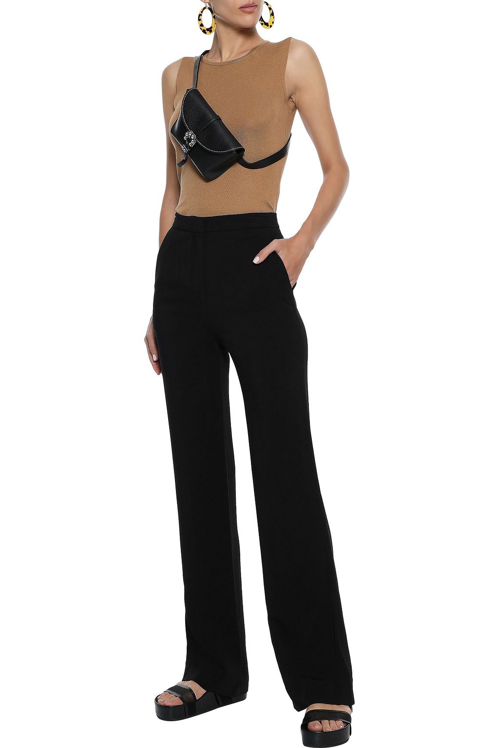 G. LABEL Crepe bootcut pants