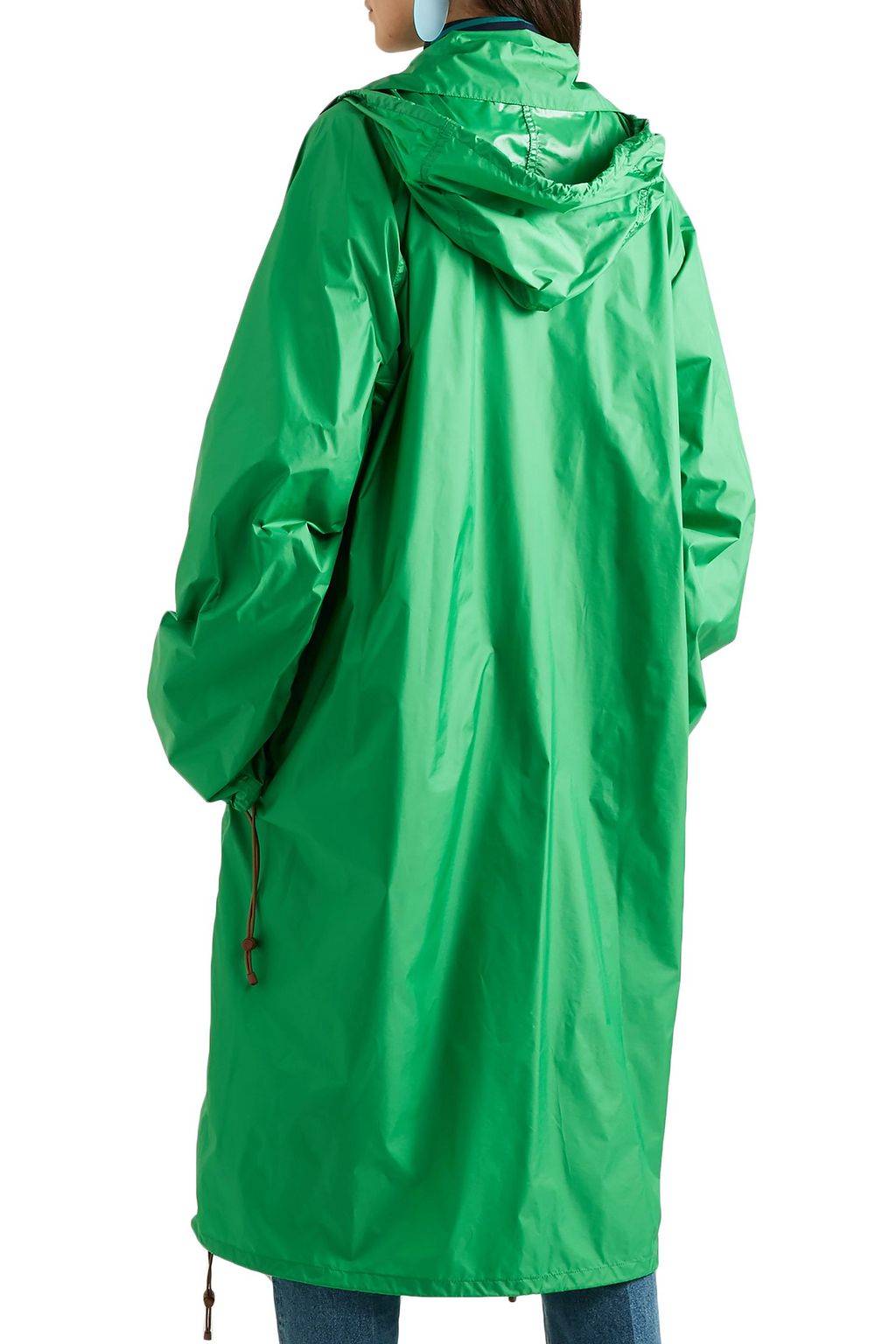 MARNI Oversized shell hooded raincoat