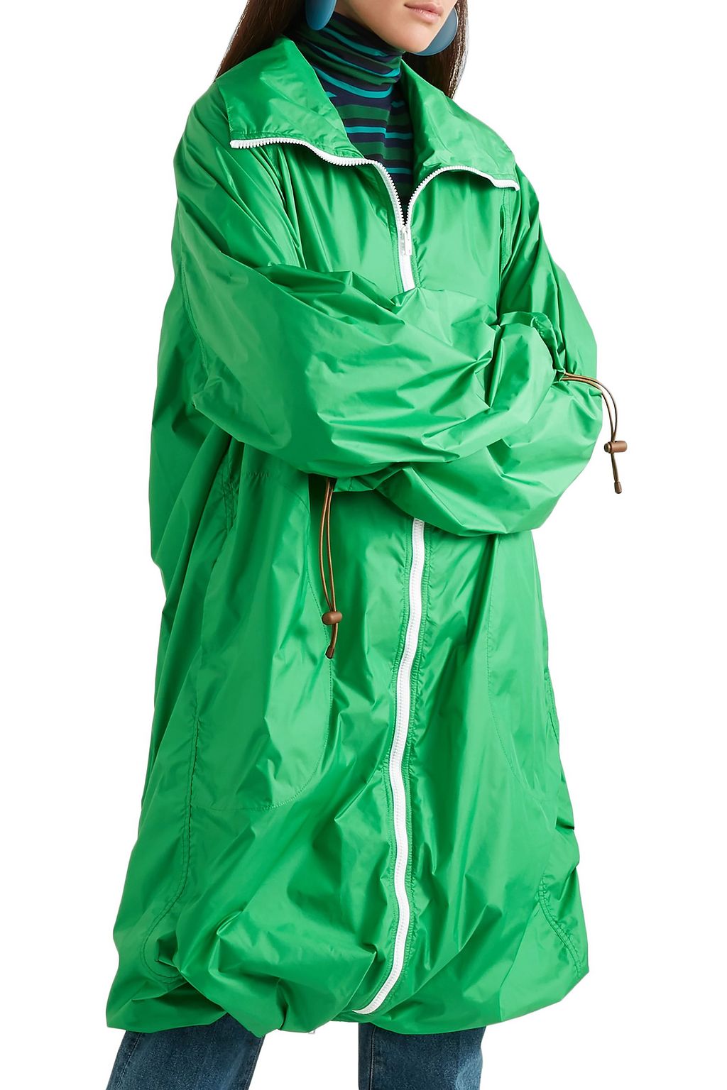 MARNI Oversized shell hooded raincoat