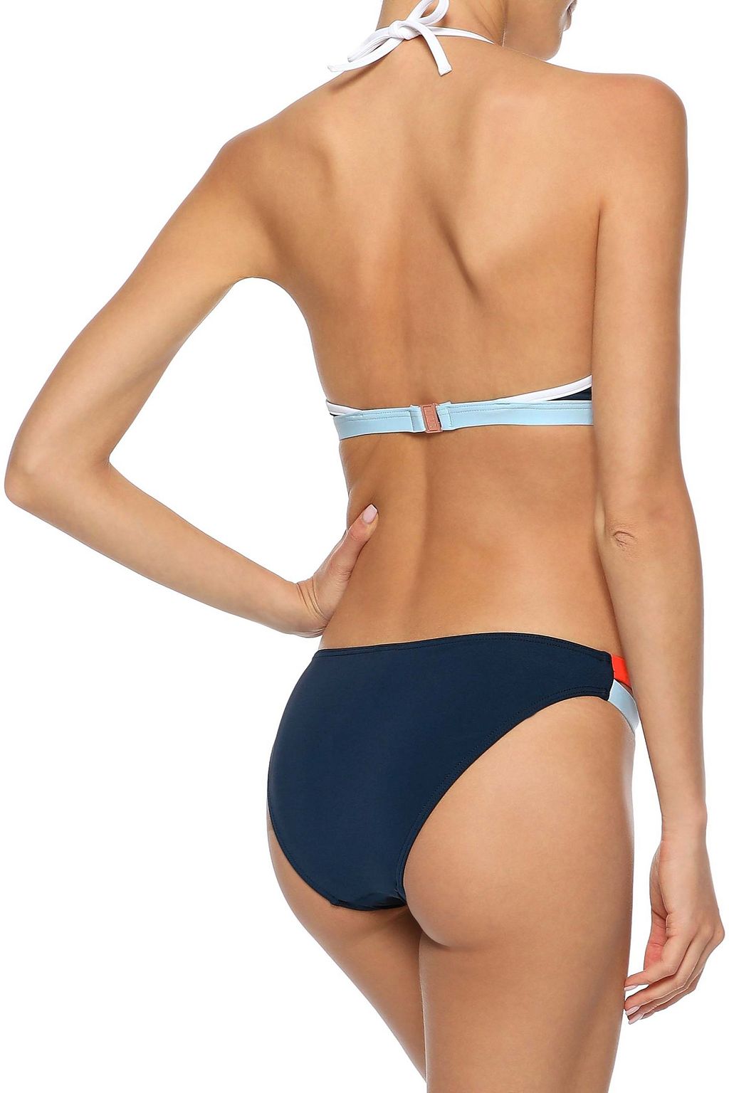 color block triangle bikini