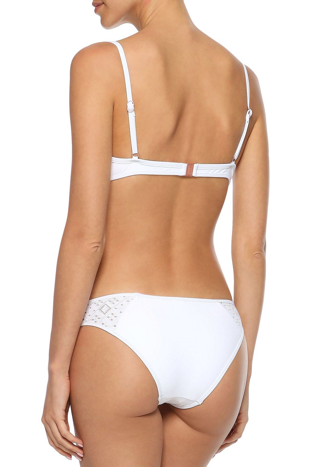 JETS AUSTRALIA BY JESSIKA ALLEN Indulgence broderie anglaise-trimmed low-rise bikini briefs