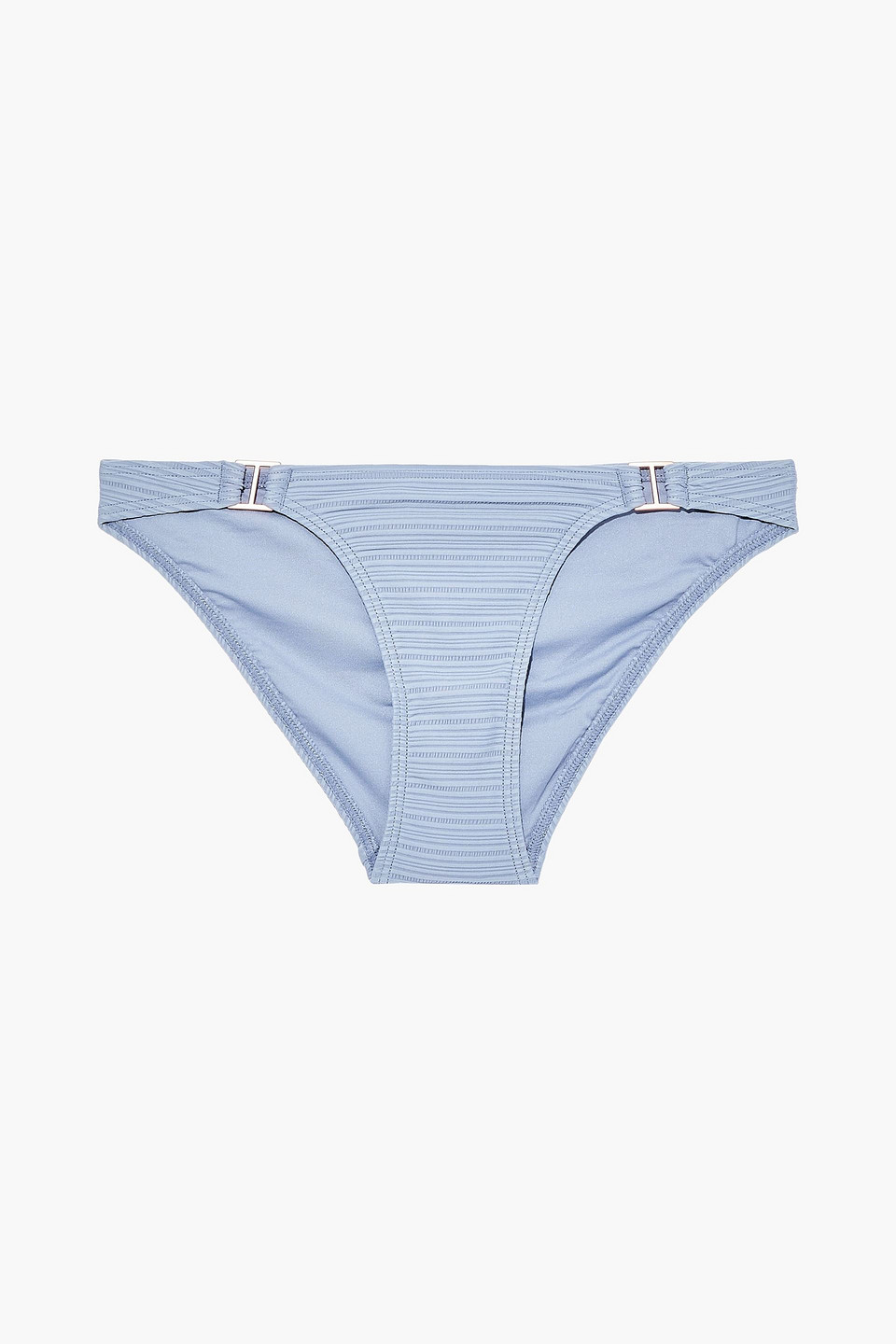 Jets Australia By Jessika Allen Woman Textured Low-rise Bikini Briefs Sky Blue Size 16