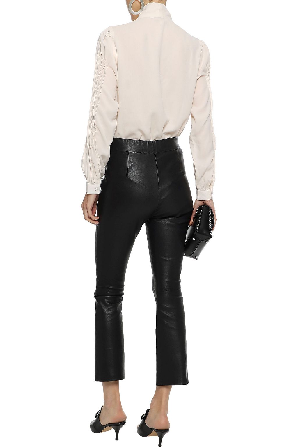 WALTER BAKER Lori kick-flare leather pants