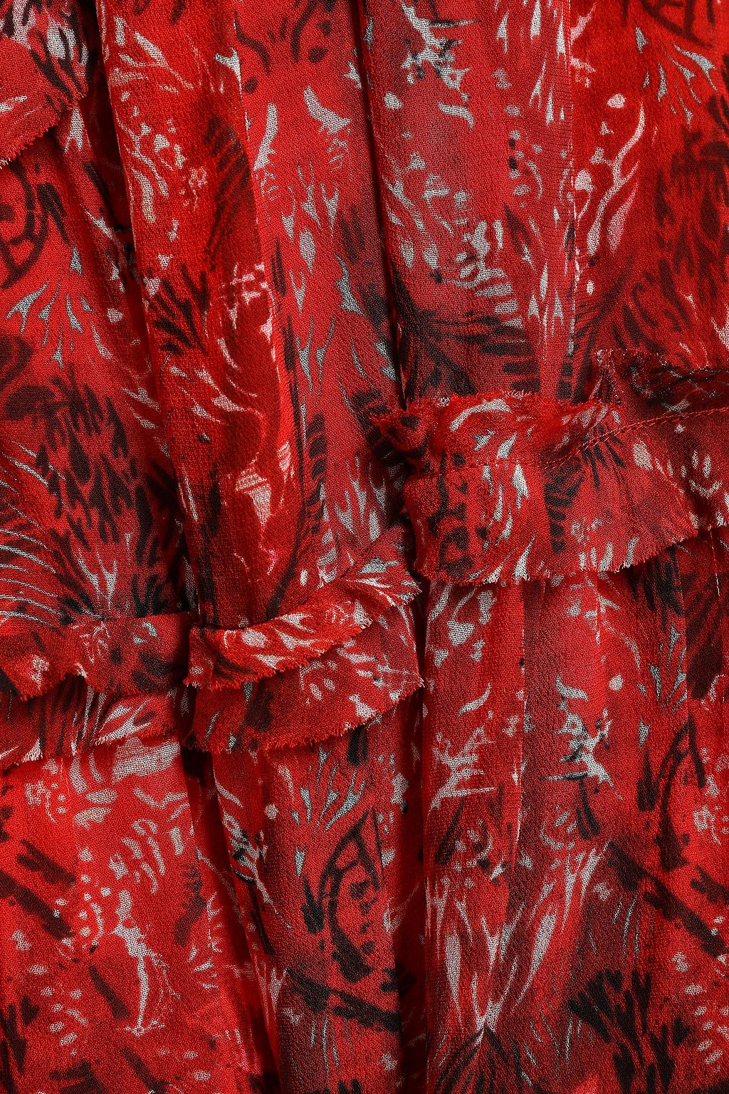 IRO Darling open-back printed gauze mini dress