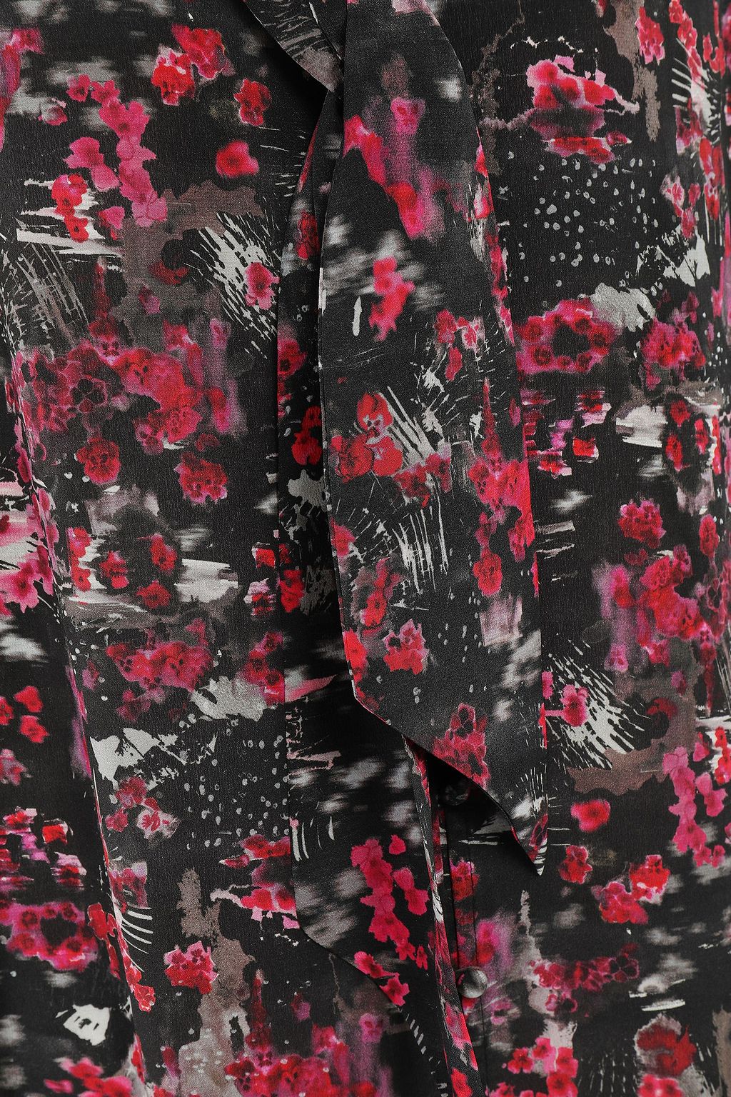 IRO Equip cutout printed silk-crepe dress