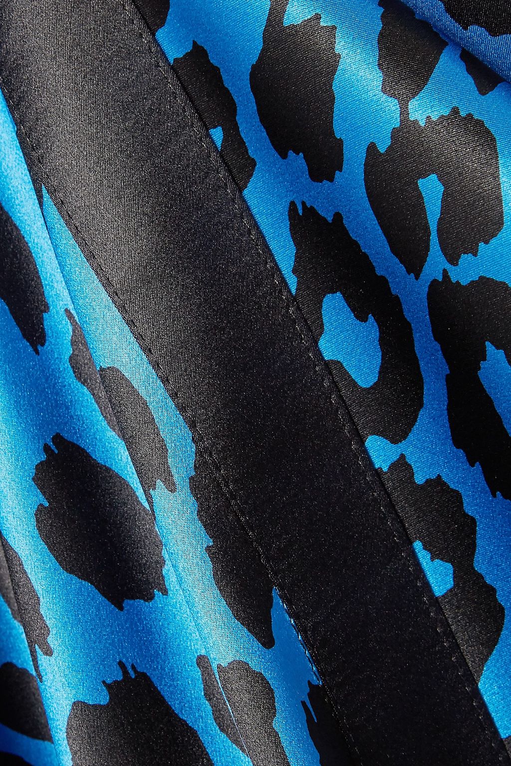 BALMAIN Leopard-print silk-satin halterneck maxi dress