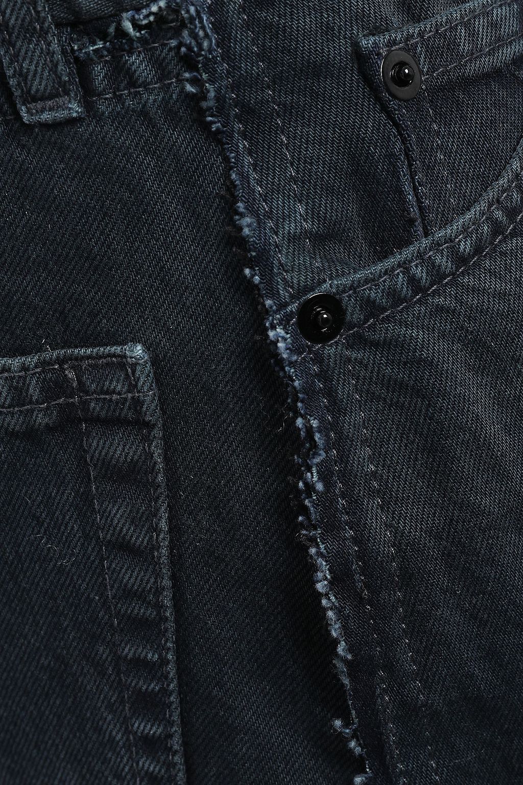 IRO Cafe frayed denim mini skirt