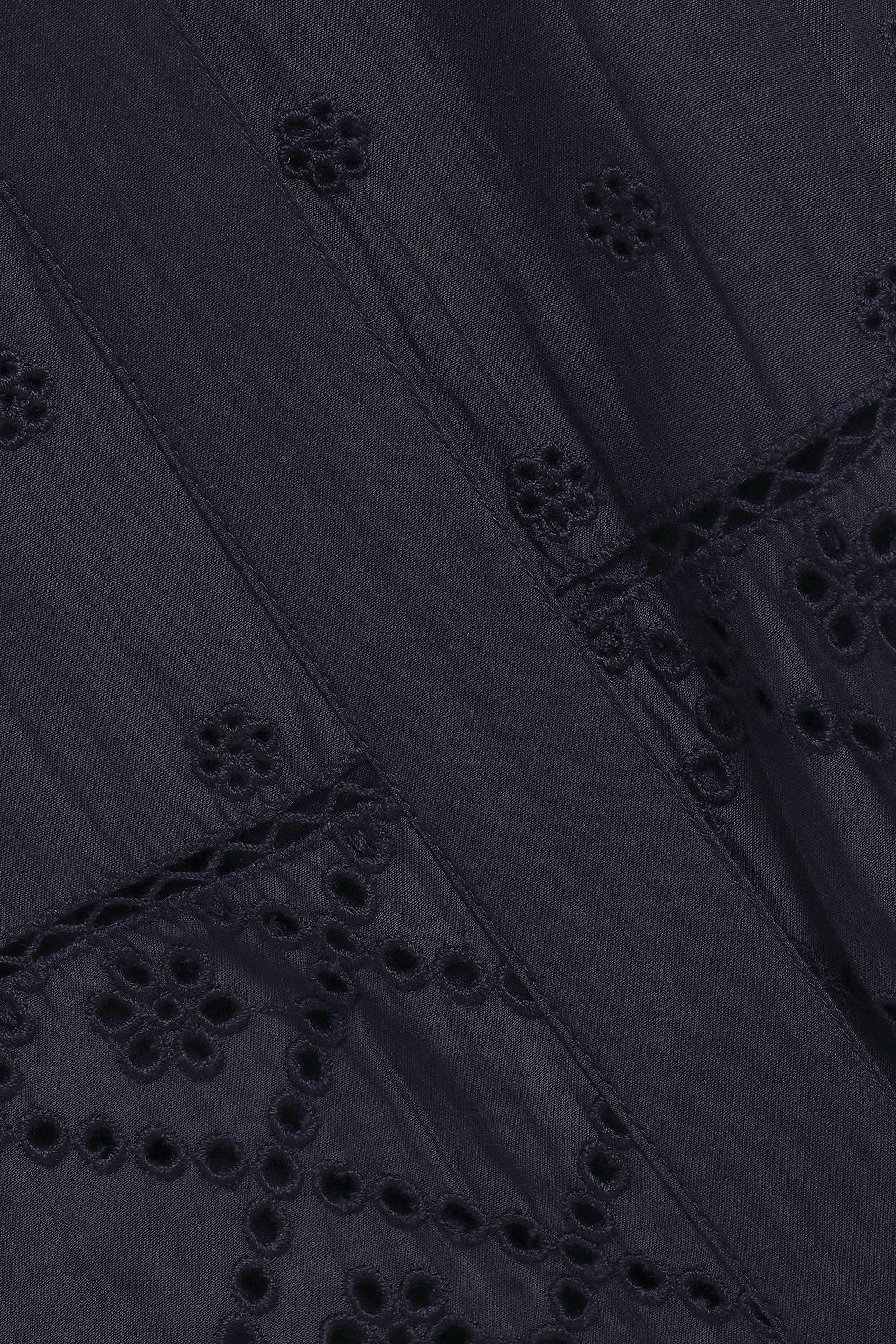 JOIE Zakari broderie anglaise cotton and silk-blend mini dress