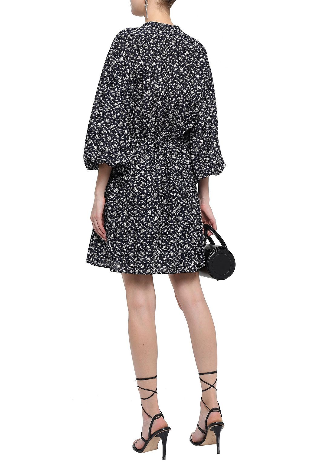 JOIE Galani floral-print cotton-blend voile mini dress