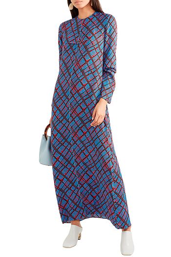 MARNI Printed crepe maxi dress