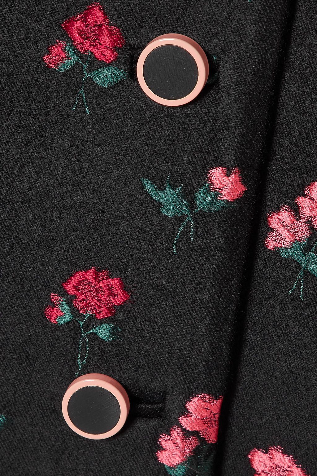LELA ROSE Wool-blend jacquard coat