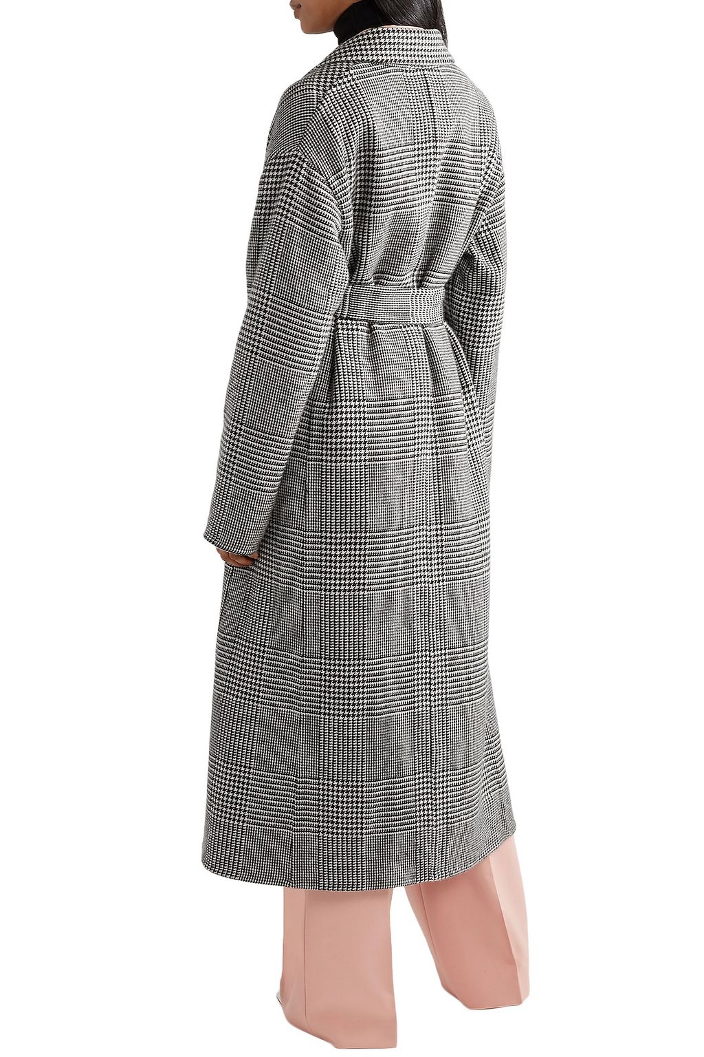 GABRIELA HEARST Belted Prince of Wales checked cashmere-blend coat