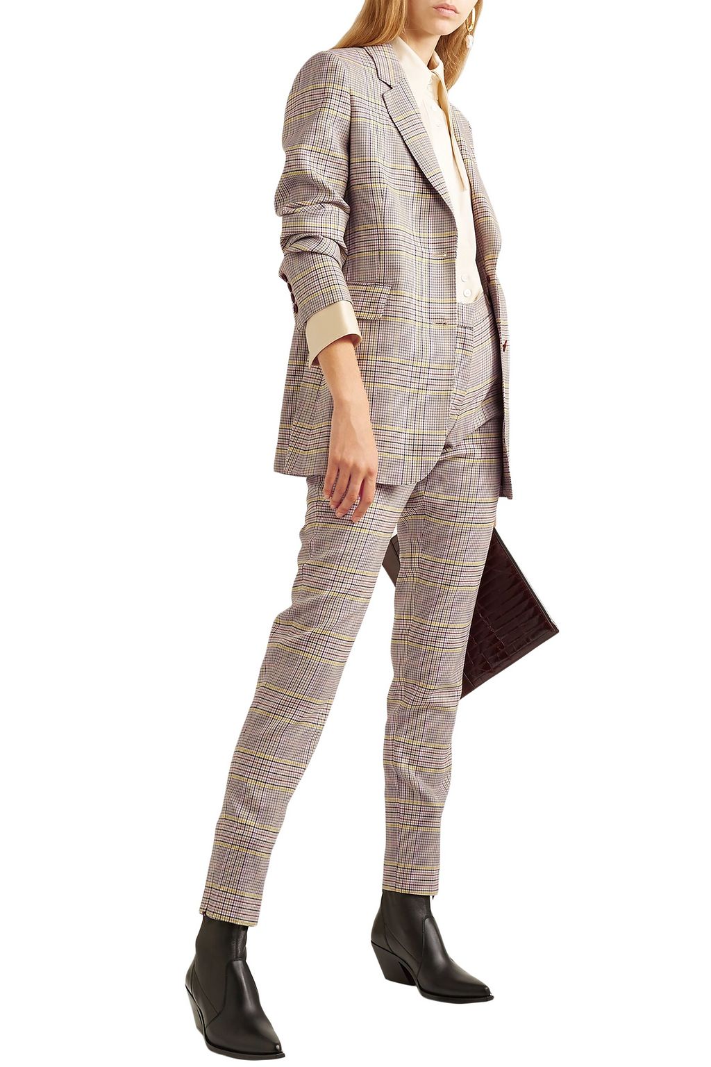 GABRIELA HEARST Sophie checked wool-blend blazer