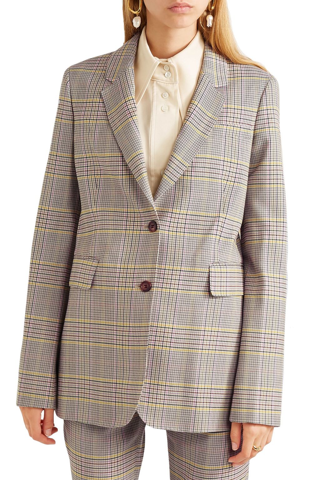 GABRIELA HEARST Sophie checked wool-blend blazer