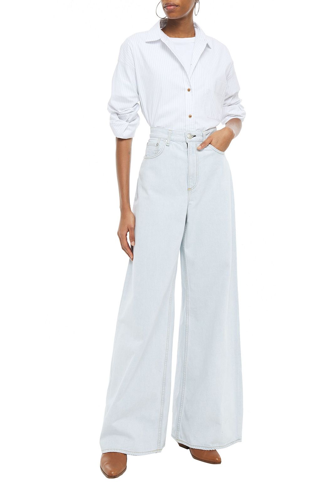 RAG & BONE Ruth high-rise wide-leg jeans