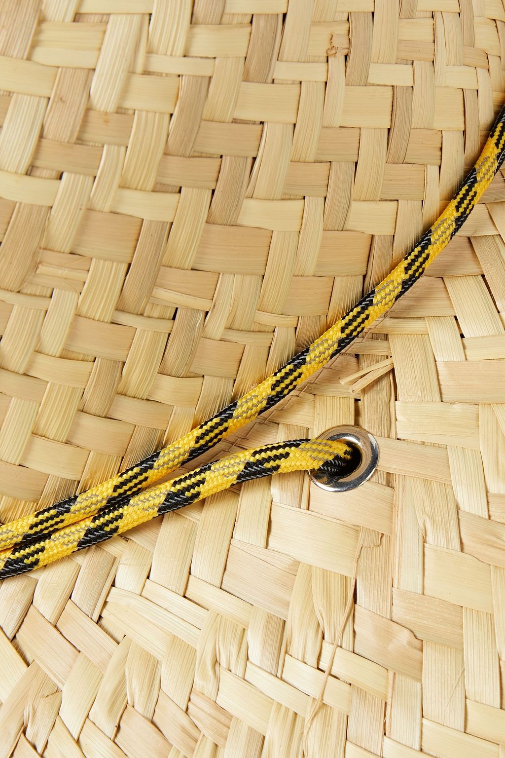 RAG & BONE Lifeguard rope-trimmed woven straw sunhat