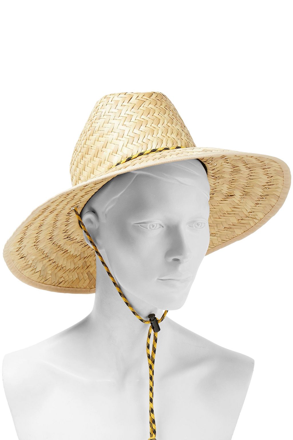 RAG & BONE Lifeguard rope-trimmed woven straw sunhat