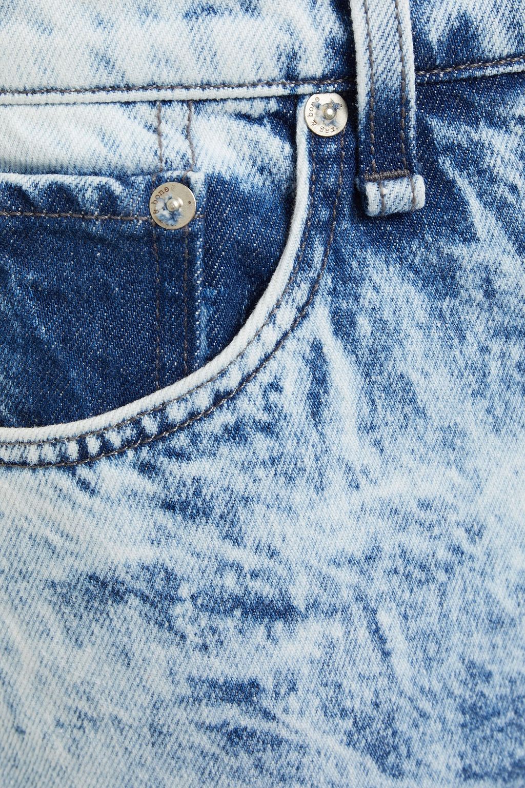 RAG & BONE Ruth bleached high-rise straight-leg jeans