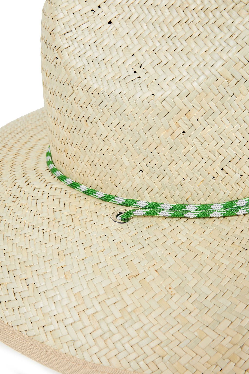 RAG & BONE Lifeguard rope-trimmed woven straw sunhat