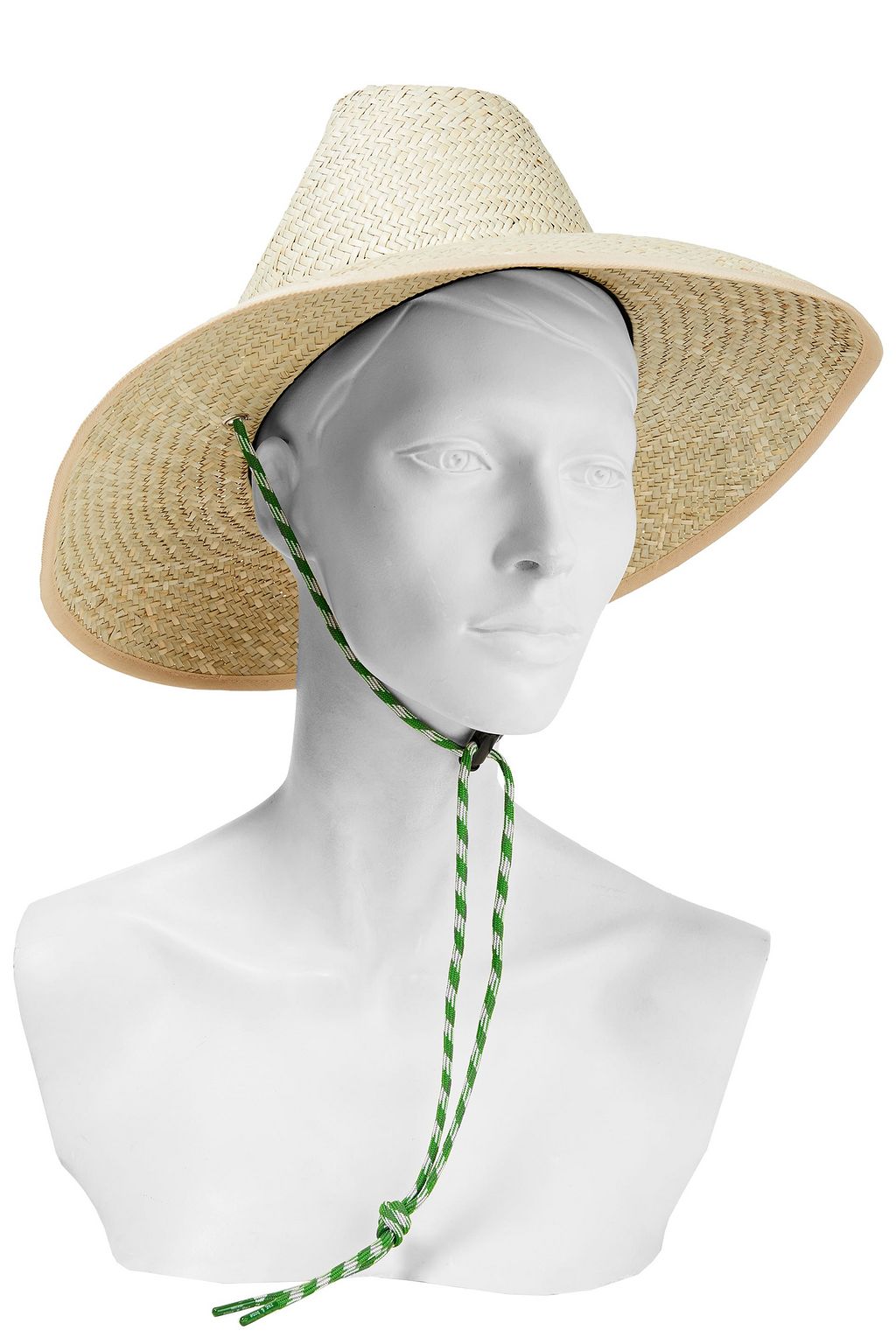RAG & BONE Lifeguard rope-trimmed woven straw sunhat