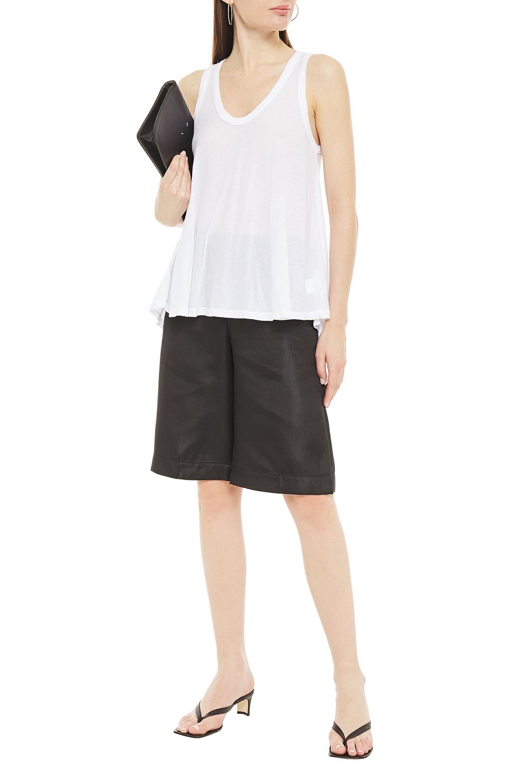 ENZA COSTA Pima cotton-jersey tank