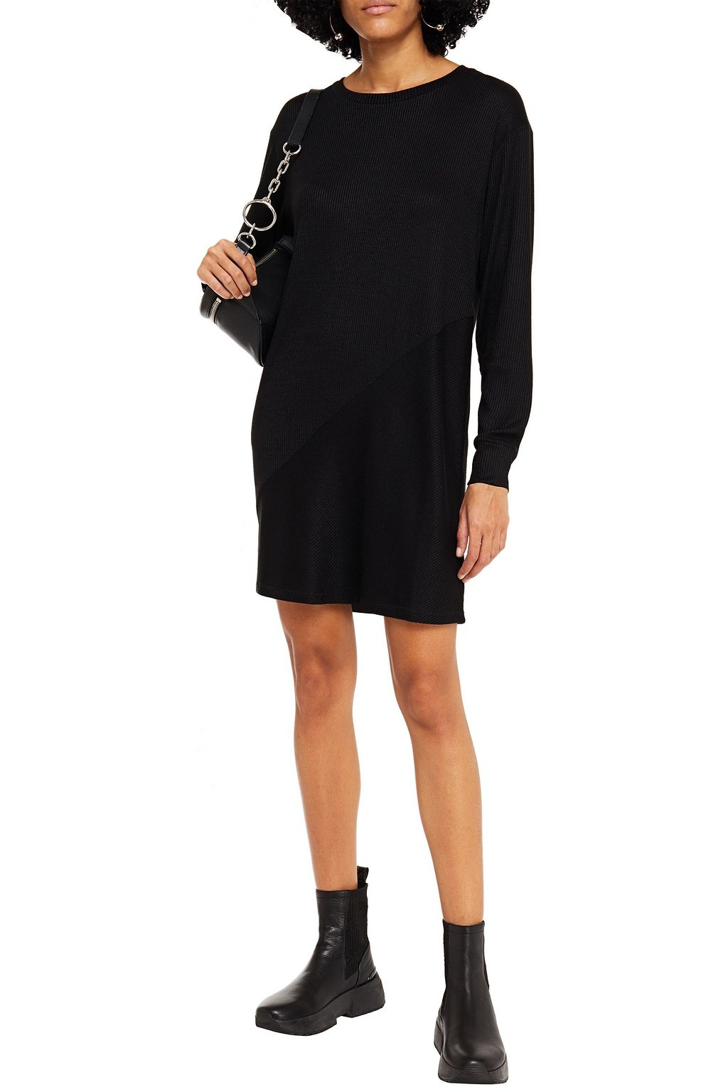 RAG & BONE Ribbed jersey mini dress