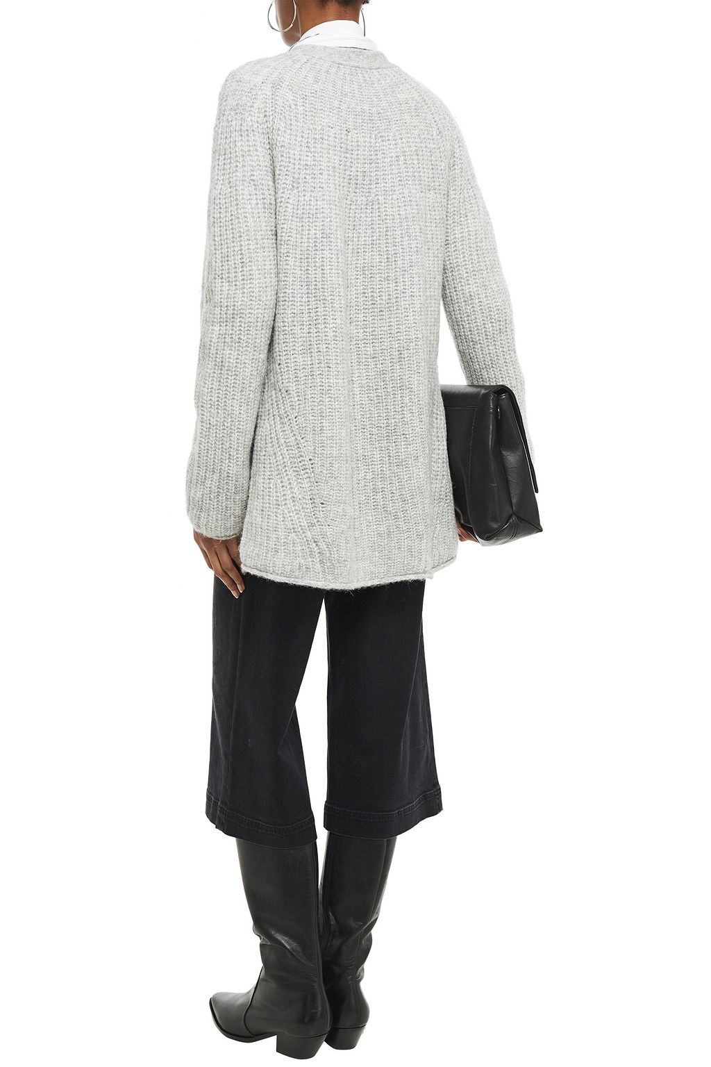 RAG & BONE Brushed ribbed-knit cardigan
