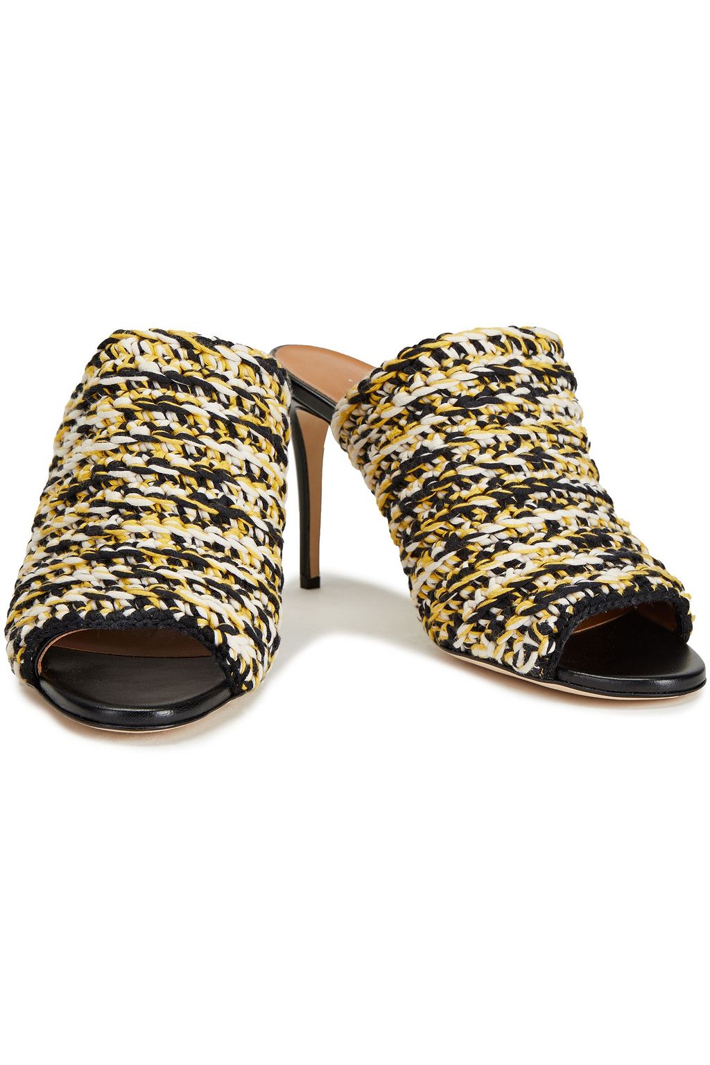 VICTORIA BECKHAM Crocheted cotton-blend mules