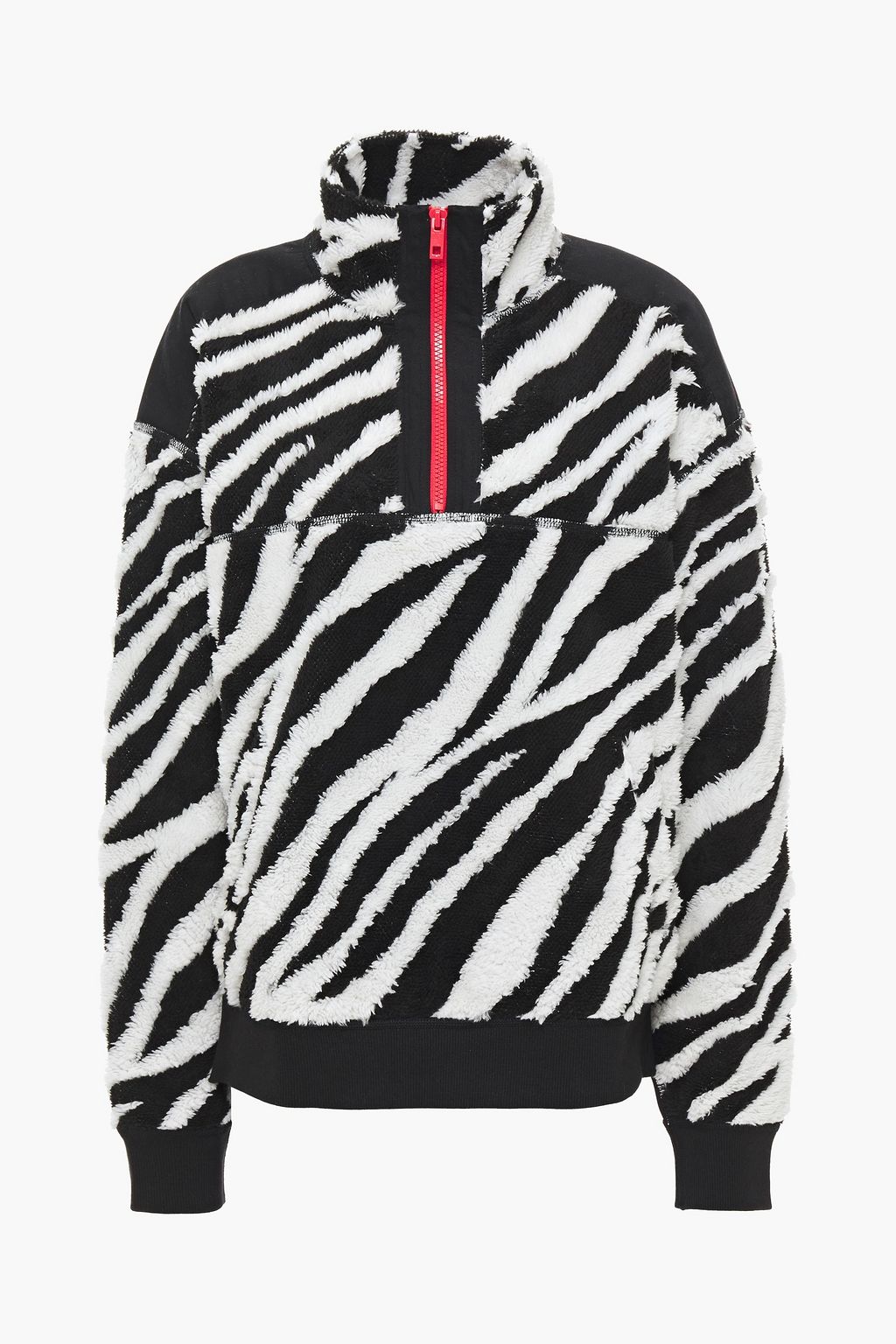 zebra print fleece jacket