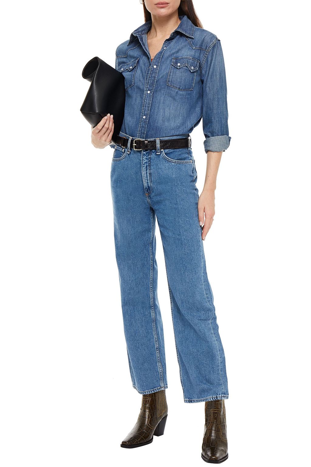 RAG & BONE High-rise straight-leg jeans
