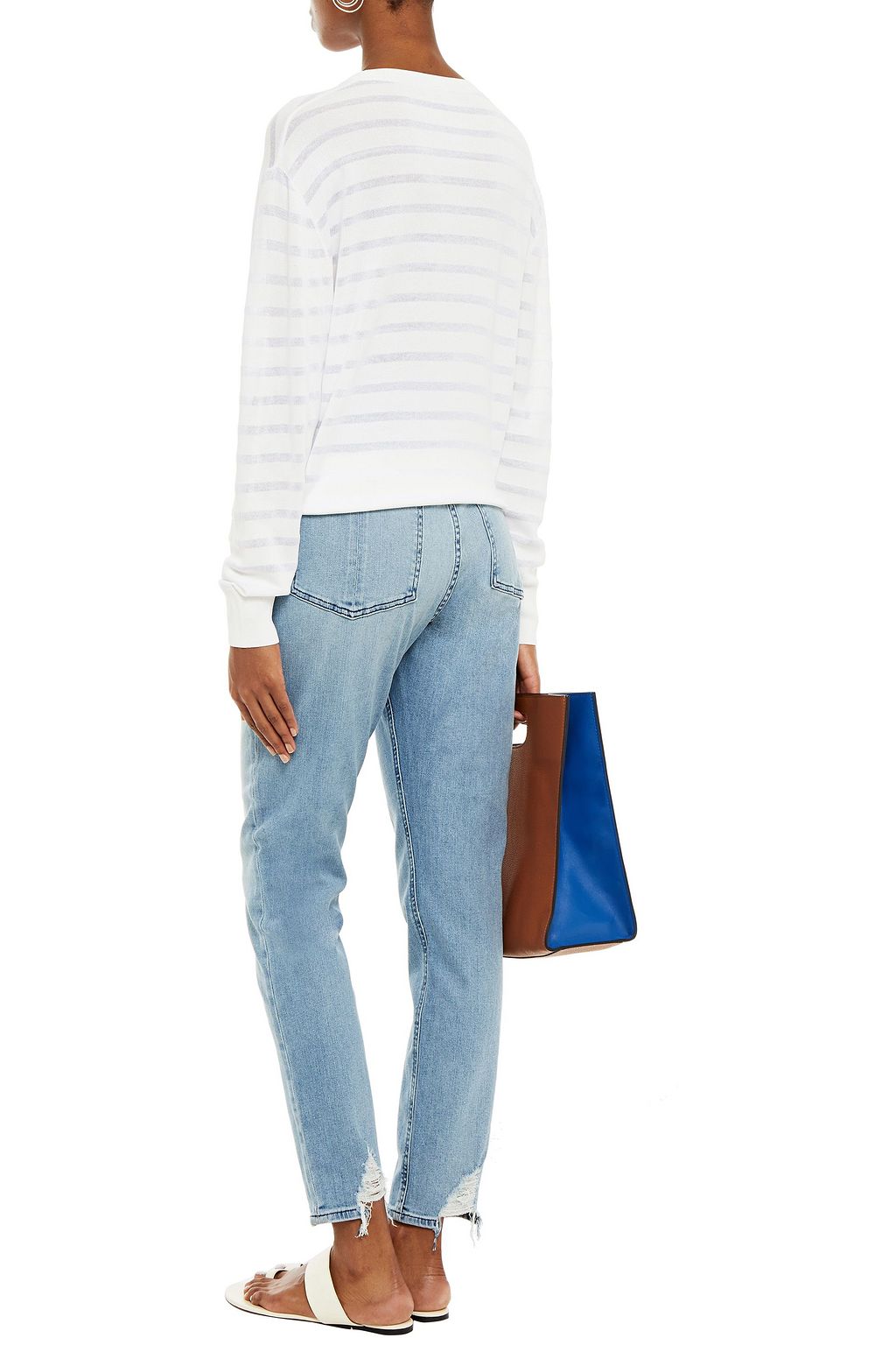 RAG & BONE Faded high-rise skinny jeans